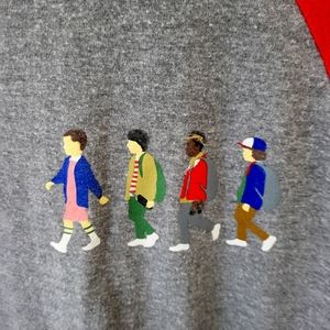 Stranger Things Ladies Medium raglan sleeved teeshirt